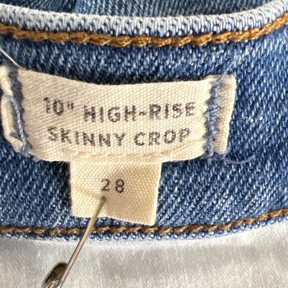 MADEWELL 10" High-Rise Skinny Crop Jeans Sheffield Wash Sz 28 #MC515 EUC - Picture 6 of 8